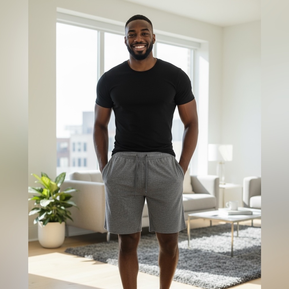 Athletic Works Gray Athletic Shorts Casual Fit